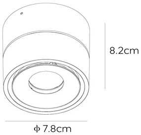 Lucide 35911/08/30 - LED Stmievateľné bodové svietidlo YUMIKO LED/10W/230V čierna