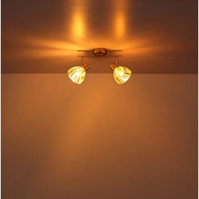 Globo 54315M-2 - Bodové svietidlo ZACHERY 2xE14/40W/230V zlatá