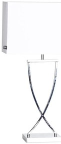 ByRydens 2820440-5000 - Stolná lampa OMEGA 1xE27/5W/230V biela/lesklý chróm