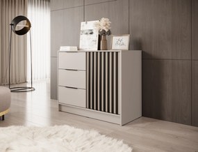 PIA Komoda so zásuvkami Nelly K2 - béžová / čierna