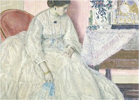 Sklenený obraz - Frederick Carl Frieseke, Memories, reprodukcia (70x50 cm)
