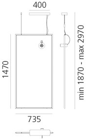 Artemide Discovery Space bodové Rectangular CCT