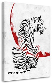 Gario Obraz na plátne Tiger na červenej oblohe - Nikita Abakumov Rozmery: 40 x 60 cm