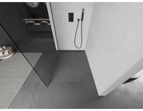Mexen Kioto, sprchová zástena Walk-In 105 x 200 cm, 8mm číre sklo, grafitový profil, 800-105-101-95-00