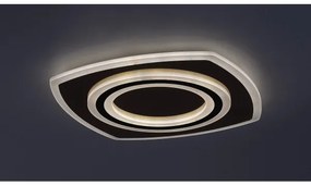 Rabalux 71317-LED Stmievané stropné svietidlo TANELI 60W/230V 3000/4000/6000K chróm/čierna s diaľkovým ovládačom