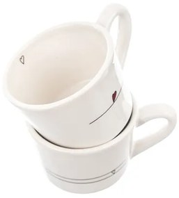 Orion domáce potreby Hrnček SRDIEČKA linky 2 x 230 ml