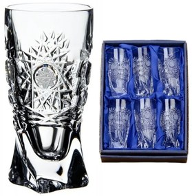 Onte Crystal Bohemia Crystal ručne brúsené poháre na destiláty Quadro 500pk 50 ml 6KS