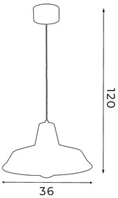 Luster na lanku CLASS 1xE27/15W/230V béžová