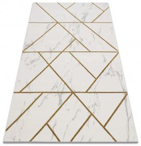 Dywany Łuszczów Kusový koberec Emerald geometric 1012 cream and gold - 120x170 cm