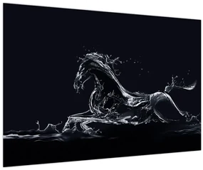 Obraz - Kôň a voda (90x60 cm)
