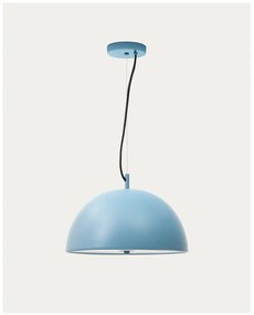 Modré závesné svietidlo s kovovým tienidlom ø 39,5 cm Catlar – Kave Home
