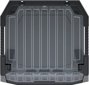 Prosperplast Dielenský úložný box HEAVY DUTY, S VEKOM, čierny 40x38x28 cm, L