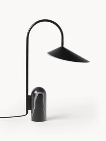 Veľká stolová lampa's mramorovou základňou Arum, nastaviteľná