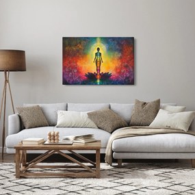 Obraz - Žena a čakry (90x60 cm)