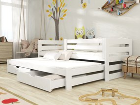 Detská posteľ 90 x 190 cm Keith (s roštom a úl. priestorom) (biela). Vlastná spoľahlivá doprava až k Vám domov. 1013045