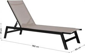 MI Záhradné ležadlo LORD 60 béžové