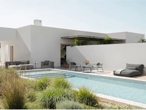 Sivé polstrované záhradné kreslo Grow – Blomus