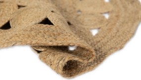 TA Koberec 1464 HNEDÁ OKRÚHLA JUTA Rozmer: 80x80 cm