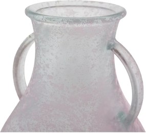 Ružová váza z recyklovaného skla Mauro Ferretti Anfora, ⌀ 32 cm