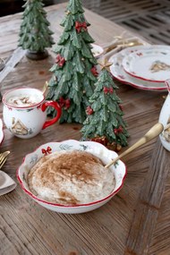 Vianočná keramická misa Chalet de Noël – Ø 21*6,5 cm / 800ml