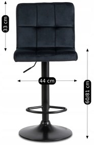 PROXIMA.store - Čalúnená barová stolička NERO FARBA: zelená