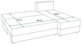 Rohová sedacia súprava Radiant L1 (žltá) (L). Vlastná spoľahlivá doprava až k Vám domov. 1062211