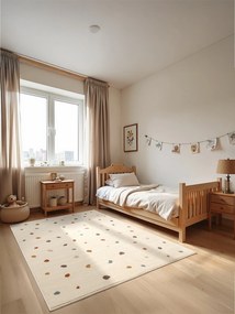 Hanse Home, Detský koberček Adventures 106210 Cream Multicolor, 120x170, biela, detská izba