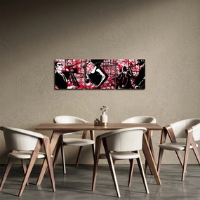 Obraz - Jazz (s hodinami) (90x30 cm)