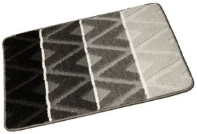 Sada kúpeľňových koberčekov PALMA tmavá / sivá, kosoštvorce