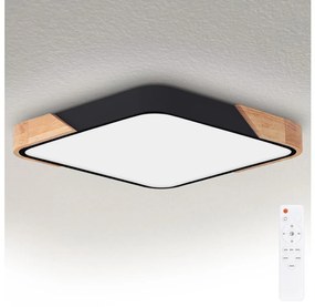 Brilagi - Stmievateľné LED svietidlo PILANA LED/60 W/230 V dub/čierna 56x56 cm + DO