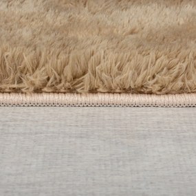 Hnedá syntetická kožušina 160x230 cm Faroe Wool Look Fur – Flair Rugs