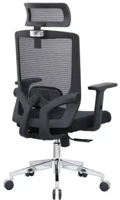 Kancelárska ergonomická stolička Neoseat BRENDA — čierna, nosnosť 150 kg