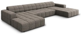 Tmavosivá rohová pohovka (do tvaru "U") Chicago – Cosmopolitan Design