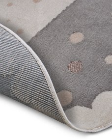 Hanse Home, Detský koberček Adventures 105969 Cream Grey kruh, 100x100 (priemer) kruh, šedá, detská izba