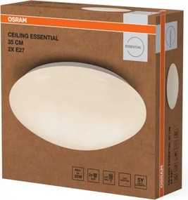 Osram - Stropné svietidlo CEILING ESSENTIAL 2xE27/25W/230V Ø 35 cm, biela