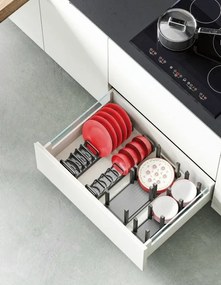 IN-DURO Držiak a odkvapkávač na taniere STRIPES, 12 x 47 x 8 cm, antracitový