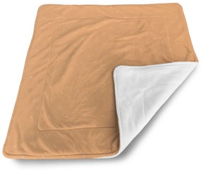 Sablio Deka pre bábätko Biele čiarky na oranžovej - 80x100 cm