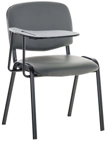 Stolička Ken s skladacím stolíkom koženka - sivá