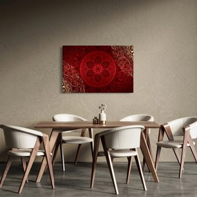 Obraz - Zlaté mandaly (90x60 cm)