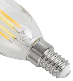 Inteligentná LED žiarovka E14 C35 číre sklo 4,2W 470LM 2700-6500K