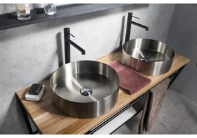 Matne čierna stojančeková umývadlová batéria Solaris – Sapho