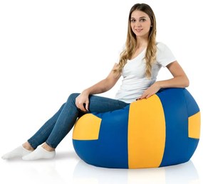 Sedací vak volejbal klasická ekokoža