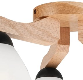 Prisadený luster ADRIANO 3xE27/60W/230V dub