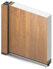 Kovové vchodové dvere S68 Neptun 90 P dub zlatý