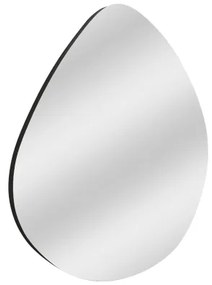 Nástenné zrkadlo BESSO 60x60 cm čierna