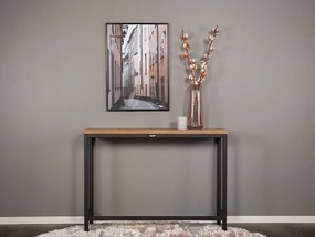 Rise konzolový stolík čierna/hnedá 110x30