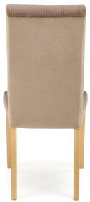 Jedálenská stolička DIEGO 3 dub medový, béžovo hnedá