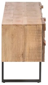 furniture-nabytek.cz - Masívny TV stolík Grónsko z mangového dreva, lakovaný, hnedý – 180×45×65 cm
