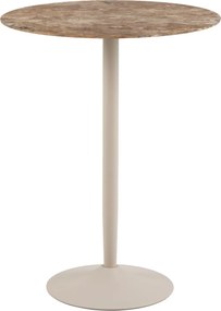 Keramický barový stôl Malta 105 cm béžový mramor