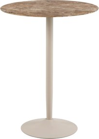 Keramický barový stôl Malta 105 cm béžový mramor
